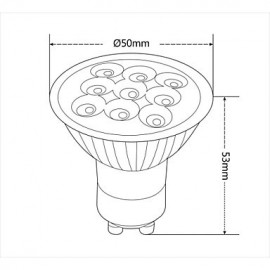 3W GU10 LED Spotlight 9 SMD 2835 3000 lm Warm White / Cool White AC 220-240 V