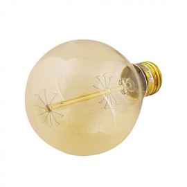 E27 40W 400lm 3000K Warm White Round Tungsten Edison Filament Bulb Lamp (AC 220V)