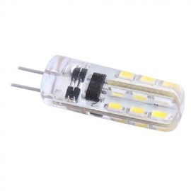 G4 2W 100LM 7000K 24x3014 White LED Light Bulb(DC 12V)