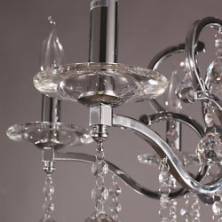 Elegant Crystal Chandelier with 6 Lights