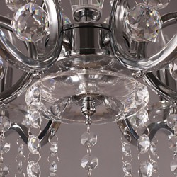 Elegant Crystal Chandelier with 6 Lights