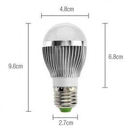 3W E26/E27 LED Globe Bulbs A50 15 SMD 5630 260 lm Warm White V