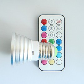 1 pcs E26/E27 4W High Power LED Dimmable / Remote-Controlled / Decorative RGB LED Spotlight AC 100-240 V