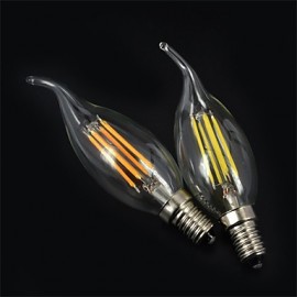 C35L 4W E14 360LM Edison Glass Candle Lights Lighting LED Filament Light Bulb(AC220-240V)