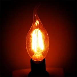 C35L 4W E14 360LM Edison Glass Candle Lights Lighting LED Filament Light Bulb(AC220-240V)