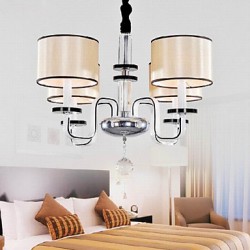 Modern Minimalist Living Room Chandelier Lighting Cloth Art Crystal Chandelier