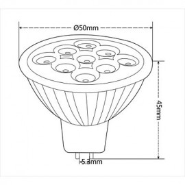 3W GU5.3(MR16) LED Spotlight 9 SMD 2835 300 lm Warm White / Cool White DC 12 V