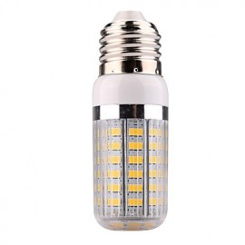 E27 15W 60x5730SMD 1500LM 2800-3200K /6000-6500K Warm White/Cool White Light LED Corn Bulb with Striped Cover (AC110/220V)