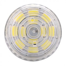 E27 15W 60x5730SMD 1500LM 2800-3200K /6000-6500K Warm White/Cool White Light LED Corn Bulb with Striped Cover (AC110/220V)