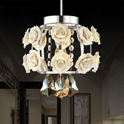 Chandeliers Crystal Modern/Contemporary/Lantern Living Room/Bedroom/Dining Room/Study Room/Office Metal 1 Light