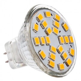 3W GU4(MR11) LED Spotlight MR11 24 SMD 2835 230 lm Warm White DC 12 / AC 12 V