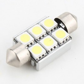 36mm 6 SMD Super White 5500K LED Light Bulb