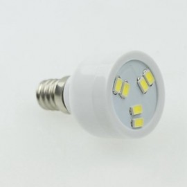 E12 2W 6LED 5730SMD 90-120LM 6000-7500K AC220-240V Spotlight White - White Silver