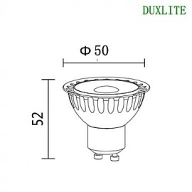 4W GU10 LED Spotlight MR16 1 COB 360 lm Warm White AC 220-240 V