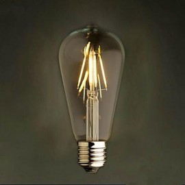 AC 220-240V 8W E26/E27 LED Filament Bulbs ST64 8 SMD 5730 580 lm Warm White / Cool White / Yellow Decorative V 1 pcs