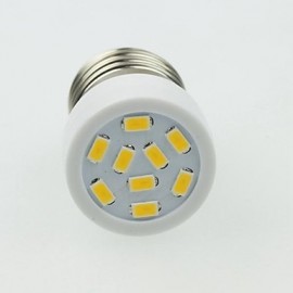 E27 3W 9LED 5730SMD 180-240LM 3000-3500K AC220-240V Spotlight Warm White - White Silver