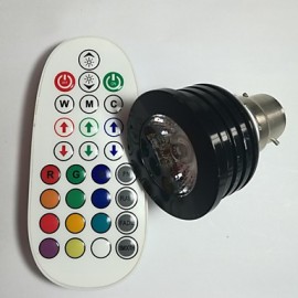 5pcs 4W E14/GU10/E26/E27/B22 RGB LED Spotlight Dimmable/Music-Controlled /Remote-Controlled / LED light AC 85-265V