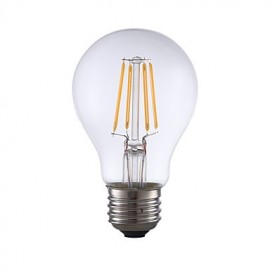 6W E26 LED Filament Bulbs A19 4 COB 700 lm Warm White Dimmable 120V 6 pcs