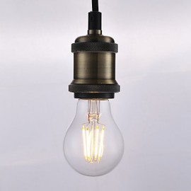 6W E26 LED Filament Bulbs A19 4 COB 700 lm Warm White Dimmable 120V 6 pcs