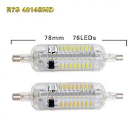 5W R7S LED Corn Lights T 76 SMD 4014 800 lm Warm White / Cool White Decorative / Waterproof AC 220-240 V 10 pcs