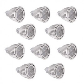 10Pcs MR16 5W SMD 3030 450-500 LM Warm White / Cool White LED Spotlight AC/DC 12V