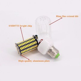 6PCS High Luminous E27 E12 110V 136*SMD5733 LED Corn Bulb 12W Spotlight LED Lamp Candle Light