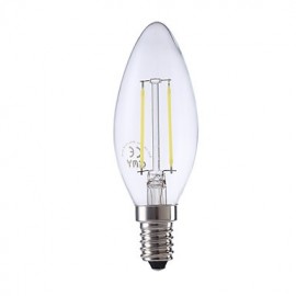 2W E14 LED Filament Bulbs B35 2 COB 250 lm Warm White / Cool White AC 220-240 V 6 pcs