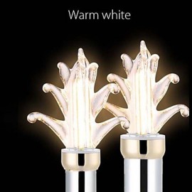 6Pcs E12 4W 2xCOB 400-500Lm Warm White Cool White LED Super Bright Energy-Saving Candle Lamp AC 85-130V AC 110V