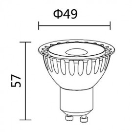 5W GU10 LED Spotlight MR16 COB 400-450 lm Cool White AC 100-240 V 3 pcs