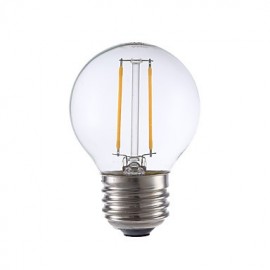 2W E26 LED Filament Bulbs G16.5 2 COB 200 lm Warm White Dimmable 120V 6 pcs