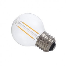 2W E26 LED Filament Bulbs G16.5 2 COB 200 lm Warm White Dimmable 120V 6 pcs