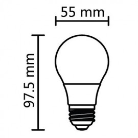 5W E26/E27 LED Globe Bulbs G60 SMD 400-450 lm Warm White AC 100-240 V 4 pcs