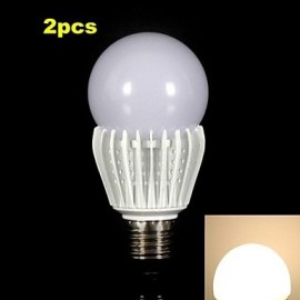 10W E26/E27 LED Globe Bulbs G60 1 COB 900-1000 lm Warm White Dimmable AC 110-130 V 2 pcs