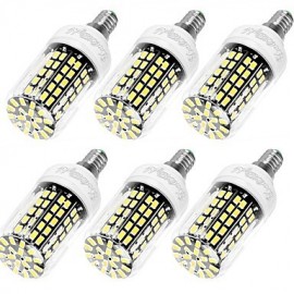 6PCS High Luminous E27 E14 220V 108*SMD5733 LED Corn Bulb 10W Spotlight LED Lamp Candle Light