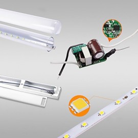 FSL LED integrated suite (light tube support) T8 lamp integrated energy saving lamp package combination 6500K white 0.6 watt 8 meter 3pcs