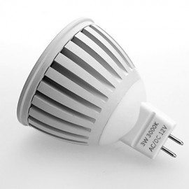 6 pcs 3W GU5.3(MR16) LED Spotlight MR16 1 COB 240-270 lm Warm White / Cool White Decorative DC 12 / AC 12 V