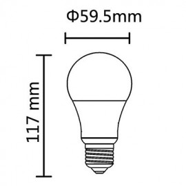 7W E26/E27 LED Globe Bulbs G60 COB 560-630 lm Cool White AC 100-240 V 6 pcs