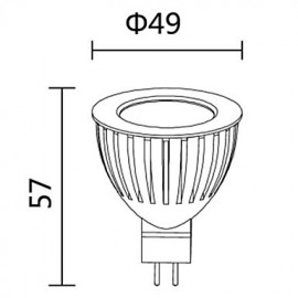 5W GU5.3(MR16) LED Spotlight MR16 COB 400-450 lm Warm White / Cool White AC 12 V 5 pcs