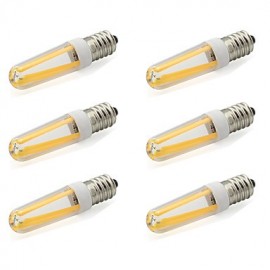 4W E14 LED Bi-pin Lights T 4 COB 380 lm Warm White / Cool White AC 220-240 V 6 pcs