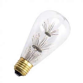 3W E26/E27 LED Filament Bulbs ST64 47 SMD 300 lm Warm White Decorative AC 220-240 V 1 pcs