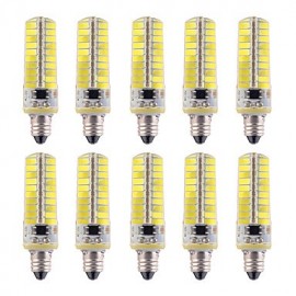 10pcs Dimmable E11 7W 80 SMD 5730 500-700 LM Warm White / Cool White Corn Bulbs AC 110V / AC 220V