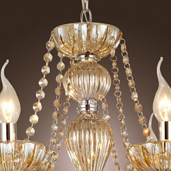 Max 60W Traditional/Classic Crystal Electroplated Glass Chandeliers Living Room