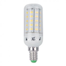 8PCS E14 4W 48*SMD5730 3000K Warm White Light CRI80 LED Corn Bulbs Lamp (110V-120V)