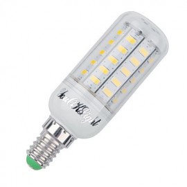 8PCS E14 4W 48*SMD5730 3000K Warm White Light CRI80 LED Corn Bulbs Lamp (110V-120V)