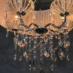 Luxury Restaurant Use Cloth Art Crystal Chandelier