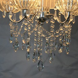 Luxury Restaurant Use Cloth Art Crystal Chandelier