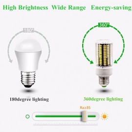 6PCS High Luminous E27 E12 110V 108*SMD5733 LED Corn Bulb 10W Spotlight LED Lamp Candle Light