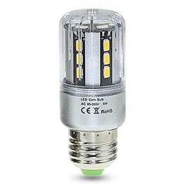 5pcs Lampada LED Lamp 5W E27 Aluminum LED Corn Lights 24SMD 5736 600lm Warm/Cool White Decorative (AC85-265V)