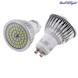 4PCS GU10 7W 600lm 48*SMD2835 Cold White Spotlight,Lampu daya tinggi dipimpin sorotan (AC110- 240V)