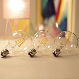 1PCS 6W E27/B22 LED Filament Bulbs G95 6 COB 600 lm Warm White Dimmable AC 220-240 or AC 110-130 V